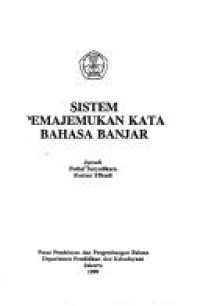 Sistem pemajemukan kata bahasa Banjar