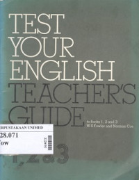 Test your english teacher`s guide to book 1,2,and 3