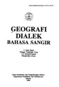 Geografi dialek bahasa Sangir