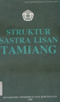 Struktur sastra lisan tamiang