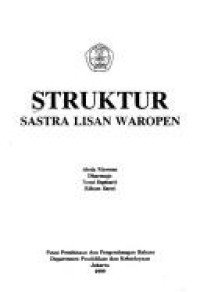 Struktur sastra lisan waropen