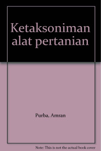 Ketaksoniman alat pertanian