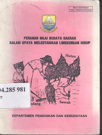 Peranan nilai budaya daerah dalam pelestarian lingkungan hidup di Jambi