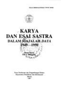 Karya dan esai sastra dalam majalah daya 1949/1950