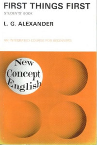 Image of First things first students book : An integrated course for beginners new concept english