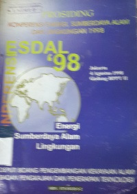 Prosiding konperensi energi sumber daya alam dan lingkungan 1998