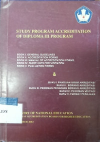 Study program accreditation of diploma iii program