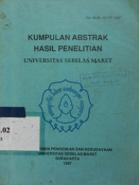 Kumpulan abstrak hasil penelitian Universitas 11 Maret