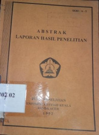 Abstrak laporan hasil penelitian