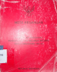 Nota keuangan dan rancangan anggaran pendapatan dan belanja negara tahun anggaran 1991/1992