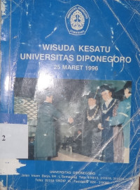 Wisuda kesatu Universitas Diponegoro