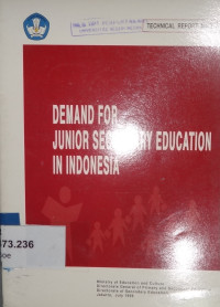 Demand for junior secondary education in Indonesia