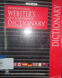 Webster's quick reference dictionary notebook