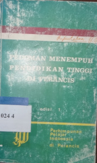 Image of Pedoman menempuh pendidikan tinggi di Perancis