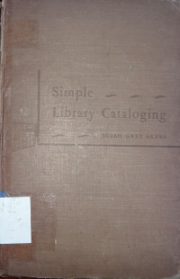 Simple library cataloging