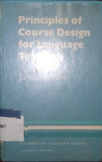 Principles of course design for language teaching