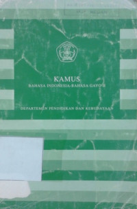 Kamus bahasa indonesia - bahasa Gayo II