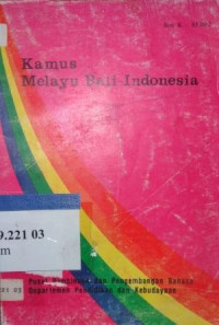 Kamus Melayu bali - Indonesia
