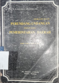 Peraturan Perundang-Undangan tentang Pemerintah Daerah