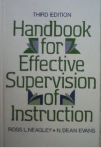 Handbook for effective supervision of instruction