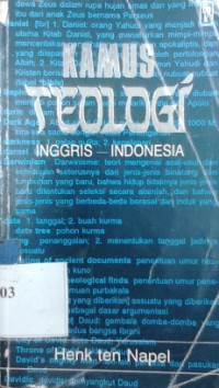 Kamus teologi Inggris-Indonesia