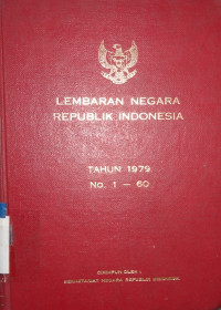 Lembaran Negara Republik Indonesia tahun 1979 No.1 - 60