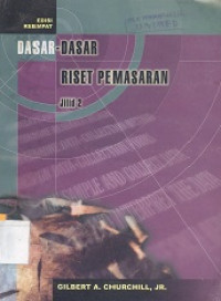 Dasar-dasar riset pemasaran jilid 2