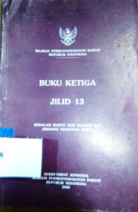 Risalah rapat sub komisi B-2 (sidang tahunan 2000) [buku ketiga jilid 13]