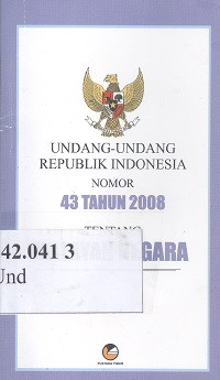 Undang-undang Republik Indonesia Nomor 43 tahun 2008 tentang wilayah negara