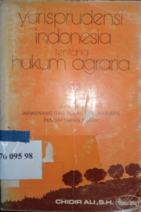 Yurisprudensi Indonesia tentang hukum agraria : Jilid 3