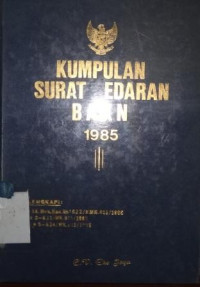 Kumpulan surat edaran BAKN 1985