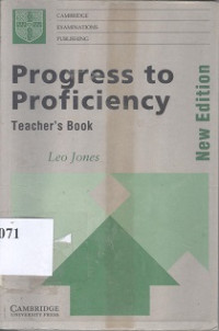 Progress to proficiency teacher's book