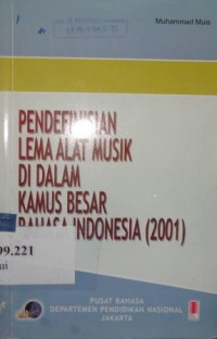 Pendefinisian lema alat musik di dalam Kamus Besar Bahasa Indonesia (2001)