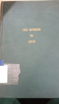 Area handbook for Japan