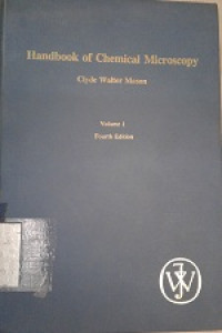 Handbook of chemical microscopy