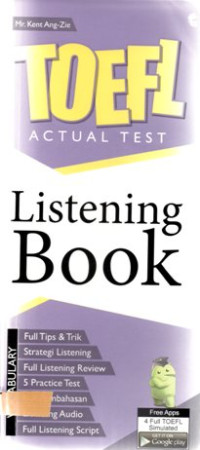 TOEFL actual test : listening book