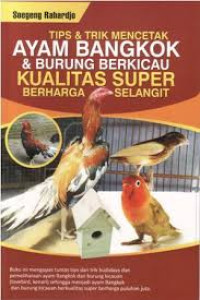 Tips & trik mencetak ayam bangkok & burung berkicau kualitas super berharga selangit