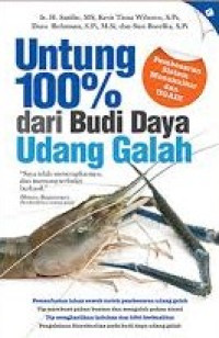 Untung 100% dari budi daya udang galah