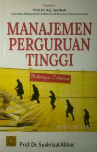 Manajemen perguruan tinggi : beberapa catatan