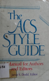Image of The ACS style guide : a manual for aothors and editors