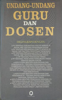 Undang-undang guru dan dosen