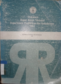 Dokumen rapat kerja nasional depertemen pendidikan dan kebudayaan 1983