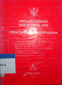 Undang-undang usaha kecil 1995 dan peraturan perkoperasian