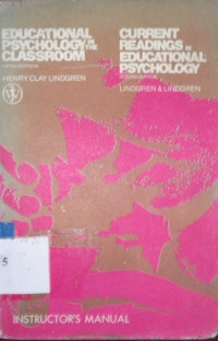 Instructor`s manual educationnal psychology in the classroom
