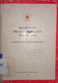 Himpunab pidato presiden tahun 1994