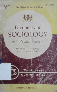 Dictionary of sociology and related sciences