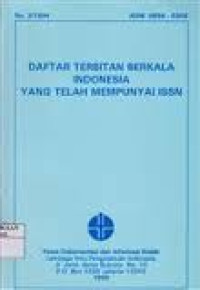 Daftar terbitan berkala Indonesia yang telah mempunyai ISSN
