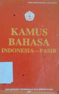 Kamus bahasa Indonesia - Pasir