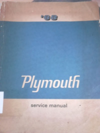 Playmouth 1968 service manual