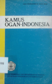 Kamus Ogan - Indonesia